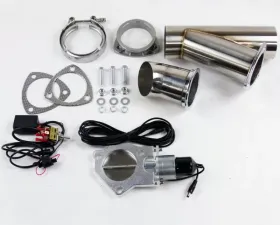 Granatelli Motorsports Electronic Exhaust Cutout Systems - Stainless Steel - Weld In