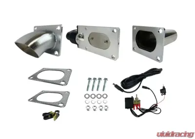 Granatelli Motorsports 3.0" (76 mm) Oval Electronic Exhaust Cutout System - Stainless Steel - 313530