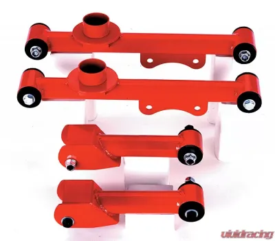 Granatelli Motorsports Control Arms Package; Upper and Lower Rear; Red Ford - GMRS7901