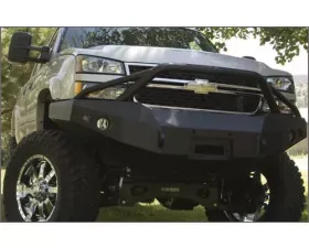 Fab Fours 15-18 GMC HD Front Elite Ranch Bumper w/Full Guard (2500 - 3500) w/Tow Hooks Bare