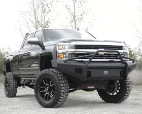 Fab Fours 7.5-10 Chevrolet HD Front Elite Ranch Bumper w/Pre-Runner Guard (2500 - 3500) w/Tow Hooks