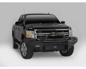 Fab Fours 7.5-10 Chevrolet HD Front Elite Ranch Bumper w/Pre-Runner Guard (2500 - 3500) w/Tow Hooks Bare