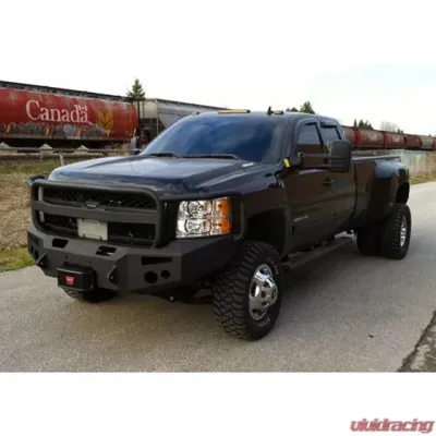 Fab Fours 06-09 Dodge HD Front Elite Ranch Bumper w/Pre-Runner Guard (2500 - 5500) w/Tow Hooks Bare - DR06-Q1162-1