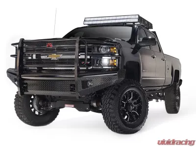 Fab Fours 11-14 Chevrolet HD Front Ranch Bumper w/Full Guard (2500 - 3500) w/Tow Hooks Bare - CH11-S2760-1