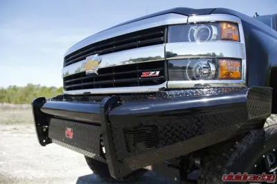 Fab Fours 11-14 Chevrolet HD Front Ranch Bumper w/No Guard (2500 - 3500) w/Tow Hooks Bare - CH11-S2761-1