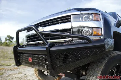Fab Fours 11-14 Chevrolet HD Front Ranch Bumper w/Pre-Runner Guard (2500 - 3500) w/Tow Hooks - CH11-S2762-1