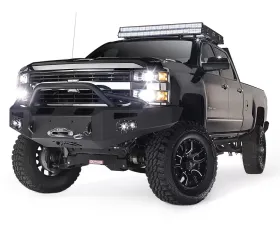 Fab Fours 15-17 Chevrolet Heavy Duty Front Winch Bumper w/Pre-Runner Grill Guard
