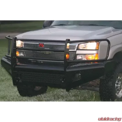 Fab Fours 07-13 Toyota Tundra Black Steel Elite No Guard Front Bumper w/Tow Hooks Bare - TT07-R1861-1