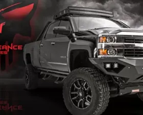 Fab Fours 09-14 Ford F-150 Black Steel Elite Pre-Runner Front Bumper w/Tow Hooks Bare