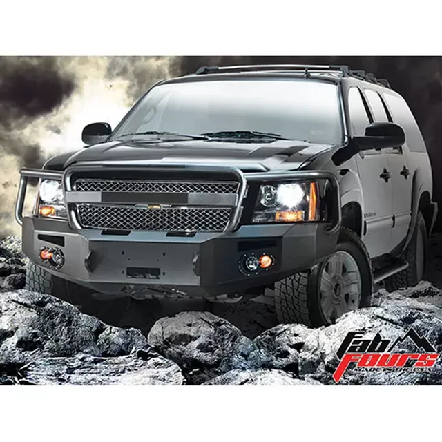 Fab Fours 14-18 Tundra Black Steel Elite No Guard Front Bumper w/Tow Hooks Bare - TT14-R2861-1