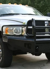 Fab Fours 03-05 Dodge HD Front Ranch Bumper w/Full Guard (2500 - 5500) w/Tow Hooks Bare                                     - DR03-S1060-1 - Image 2
