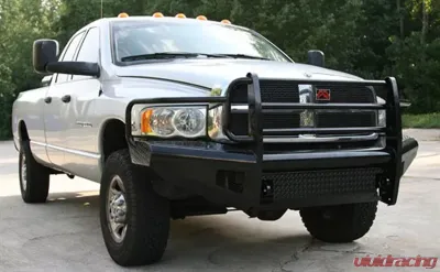 Fab Fours 03-05 Dodge HD Front Ranch Bumper w/Full Guard (2500 - 5500) w/Tow Hooks Bare - DR03-S1060-1