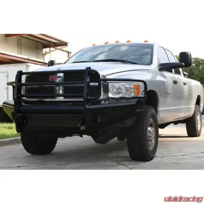 Fab Fours 03-05 Dodge HD Front Ranch Bumper w/Full Guard (2500 - 5500) w/Tow Hooks Bare - DR03-S1060-1
