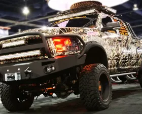 Fab Fours 10-18 Dodge Heavy Duty Front Winch Bumper w/Full Grill Guard