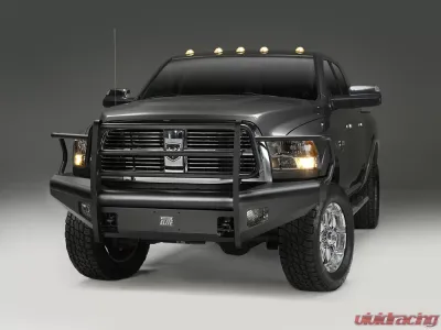 Fab Fours 10-18 Dodge HD Front Elite Ranch Bumper w/Full Guard (2500 - 5500) w/Tow Hooks - DR10-Q2960-1