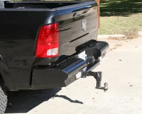 Fab Fours 10-18 Dodge HD Rear Ranch Bumper (2500 - 5500), 2009 - 2018 Dodge 1500 Bare