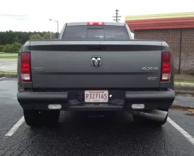 Fab Fours 10-18 Dodge HD Rear Elite Ranch Bumper (2500 - 5500), 2009-2017 Dodge 1500