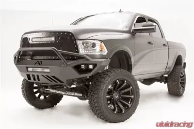 Fab Fours 10-18 Dodge HD Vengeance Front Bumper w/Pre-Runner Guard Bare - DR10-V2952-B