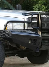Fab Fours 94-02 Dodge HD Front Ranch Bumper w/Full Guard (2500 - 5500) w/Tow Hooks Bare                                     - DR94-S1560-1 - Image 4