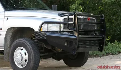 Fab Fours 94-02 Dodge HD Front Ranch Bumper w/Full Guard (2500 - 5500) w/Tow Hooks Bare - DR94-S1560-1