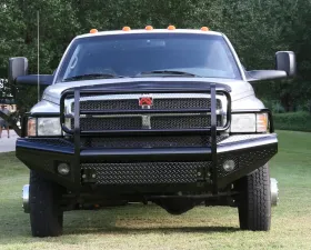 Fab Fours 94-02 Dodge HD Front Ranch Bumper w/Full Guard (2500 - 5500) w/Tow Hooks