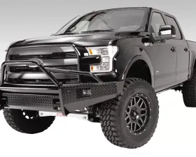 Fab Fours 09-14 Ford F-150 Black Steel Pre-Runner Front Bumper w/Tow Hooks