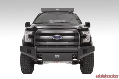 Fab Fours 09-14 Ford F-150 Black Steel Elite No Guard Front Bumper w/Tow Hooks - FF09-R1961-1