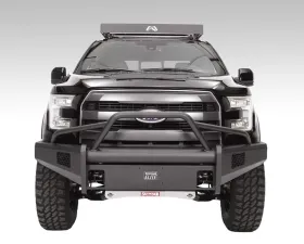 Fab Fours 09-14 Ford F-150 Black Steel Elite Pre-Runner Front Bumper w/Tow Hooks