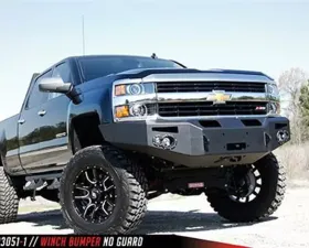 Fab Fours 15-17 Chevrolet Heavy Duty Front Winch Bumper w/No Grill Guard Bare