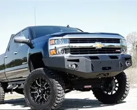 Fab Fours 15-18 Chevrolet HD 2500-3500 SENSOR Front Winch Bumper w/No Guard Bare