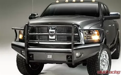 Fab Fours 10-18 Dodge HD Front Elite Ranch Bumper w/Full Guard (2500 - 5500) w/Tow Hooks Bare - DR10-Q2960-1