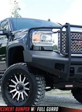 Fab Fours 15-18 GMC HD Front Elite Ranch Bumper w/Full Guard (2500 - 3500) w/Tow Hooks                                     - GM14-Q3160-1 - Image 3