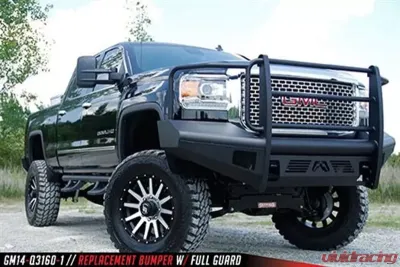 Fab Fours 15-18 GMC HD Front Elite Ranch Bumper w/Full Guard (2500 - 3500) w/Tow Hooks - GM14-Q3160-1