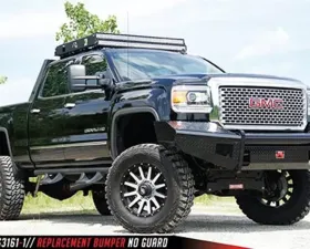 Fab Fours 15-18 Chevrolet HD Front Ranch Bumper w/No Guard (2500 - 3500) w/Tow Hooks Bare