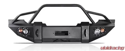Fab Fours 07-18 Jeep Wrangler JK Lifestyle Front Winch Bumper w/Pre-Runner Grill Guard Bare - JK07-B1850-B