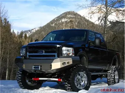 Fab Fours 05-07 Ford Super Duty Front Winch Bumper w/No Grill Guard Bare - FS05-A1251-B
