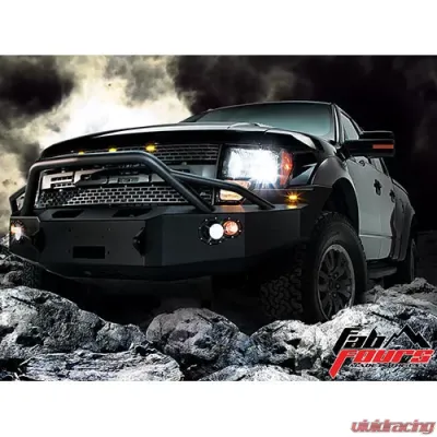 Fab Fours 10-18 Dodge HD 2500-5500 Full Grill Guard Winch Mount - DR10-N2970-1