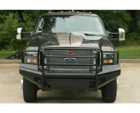 Fab Fours 10-18 Dodge HD 2500-5500 Full Grill Guard Winch Mount Bare