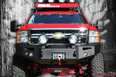 Fab Fours 15-18 GM 2500-3500 Full Grill Guard Winch Mount Bare - GM15-N3070-1