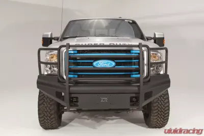 Fab Fours 08-10 Ford Super Duty Front Elite Ranch Bumper w/Full Guard (F-250 - F-550) w/Tow Hooks - FS08-Q1960-1