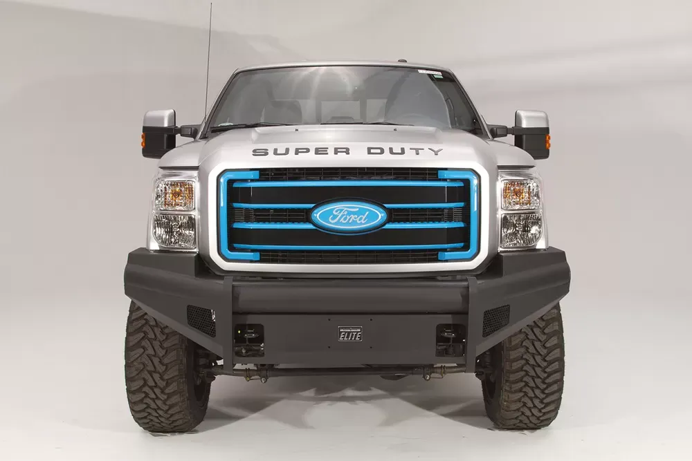 Fab Fours 08-10 Ford Super Duty Front Elite Ranch Bumper w/No Guard (F-250 - F-550) w/Tow Hooks - FS08-Q1961-1