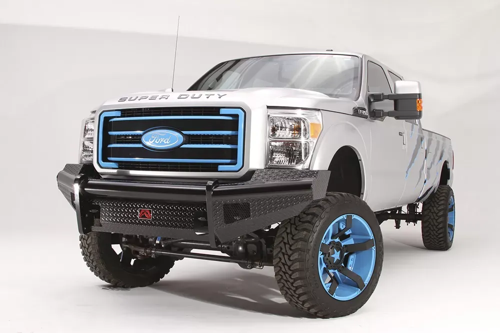 Fab Fours 08-10 Ford Super Duty Front Ranch Bumper w/No Guard (F-250 - F-550) w/Tow Hooks - FS08-S1961-1