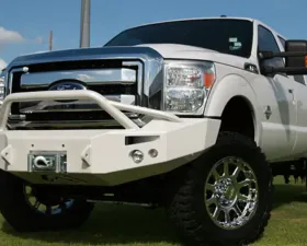 Fab Fours 11-16 Ford Super Duty F450 - F550 Front Winch Bumper w/Pre-Runner Grill Guard Bare
