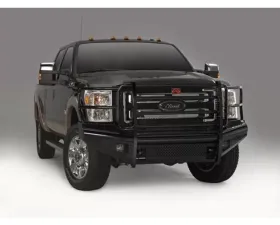 Fab Fours 13-18 Ram 1500 Black Steel Elite Full Gril Guard Front Bumper w/Tow Hooks Bare