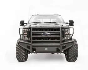Fab Fours 2017-2021 Ford Super Duty Front Elite Ranch Bumper w/Full Guard (F-250 - F-550) w/Tow Hooks Bare
