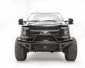 Fab Fours 2017-2021 Ford Super Duty Front Ranch Bumper w/Pre-Runner Guard (F-250 - F-550) w/Tow Hooks