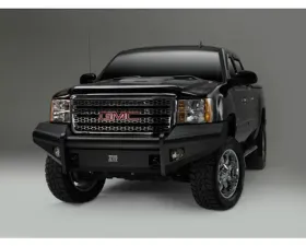 Fab Fours 07-13 GMC 1500 Black Steel No Guard Front Bumper Bare w/Tow hooks