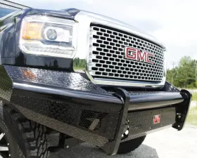 Fab Fours 7.5-10 GMC HD Front Ranch Bumper w/No Guard (2500 - 3500) w/Tow Hooks