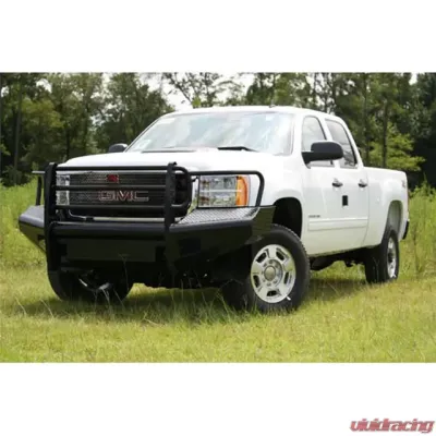 Fab Fours 11-14 GMC HD Front Ranch Bumper w/Full Guard (2500 - 3500) w/Tow Hooks Bare - GM11-S2860-1