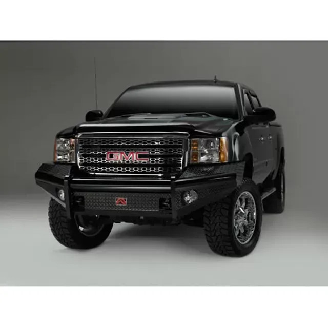 Fab Fours 11-14 GMC HD Front Ranch Bumper w/No Guard (2500 - 3500) w/Tow Hooks Bare - GM11-S2861-1